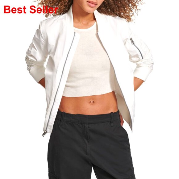 Newport Polyester Bomber Jacket Lightweight Casual Jacket
